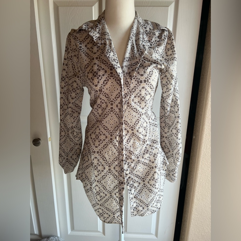 Van Husen Paisley Blouse size XS